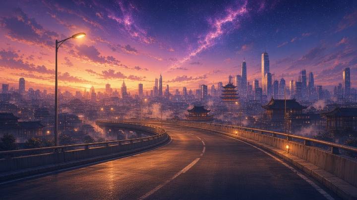 高架黄昏